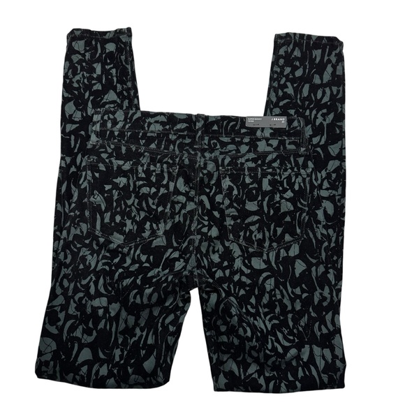 NWT New J BRAND Super Skinny Mid-Rise Olive BROCAD Jeans Size 25 - Picture 4 of 10